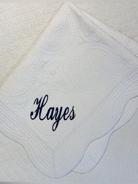 Embossed Baby Quilt - HAYES